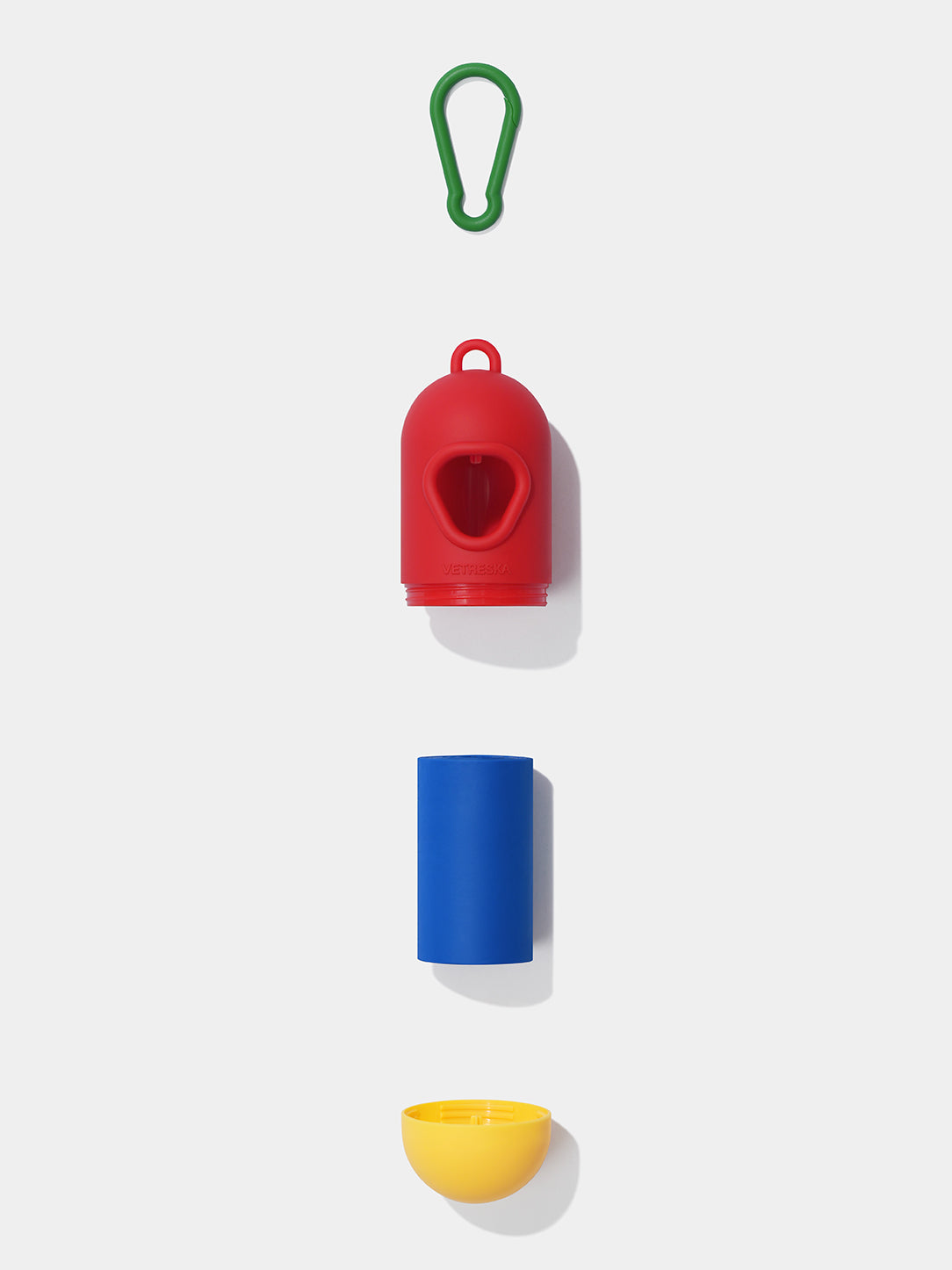 Chroma Pet Poop Bags & Dispenser- Red