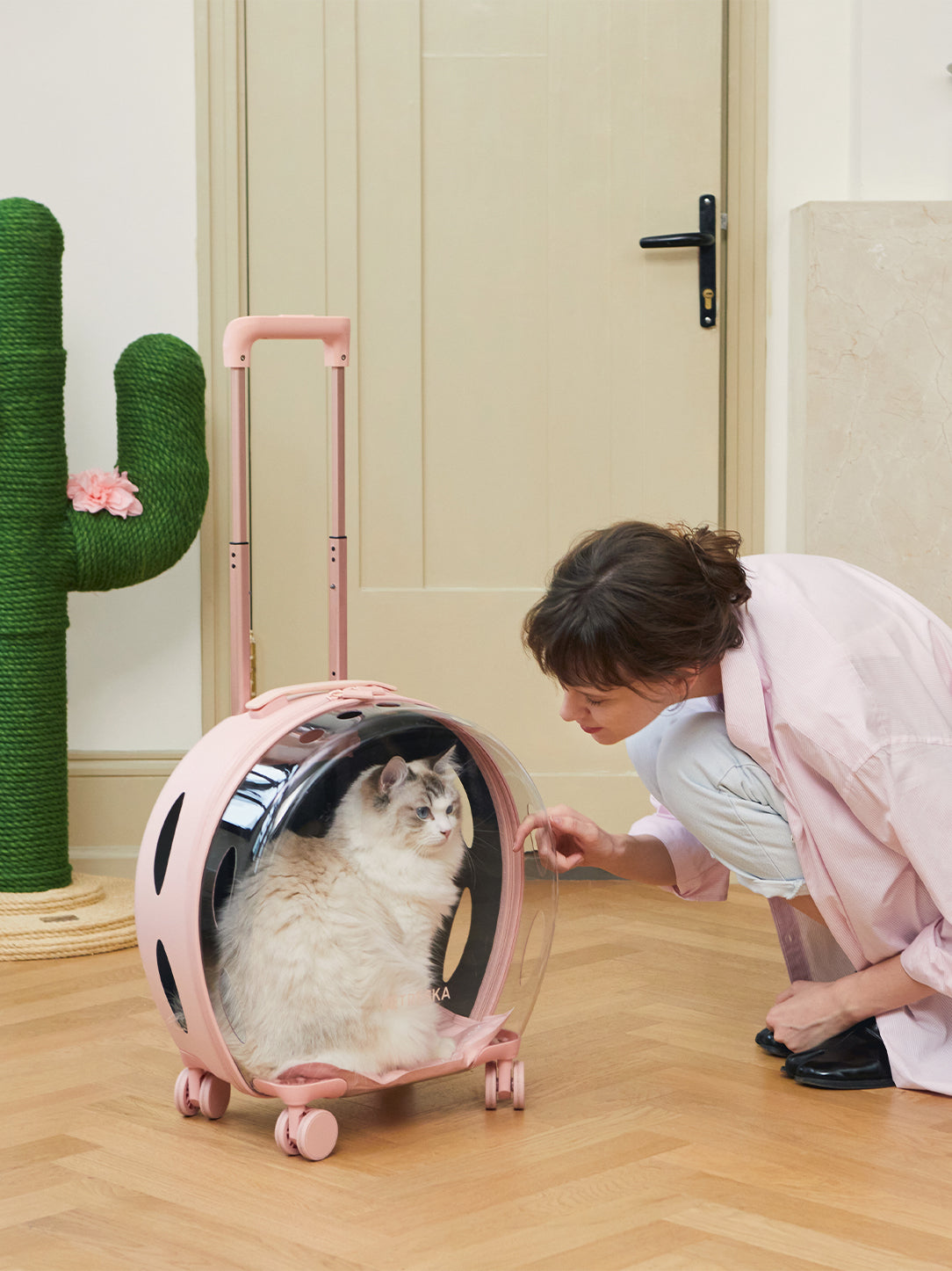 Bubble Pet Carrier - Pink