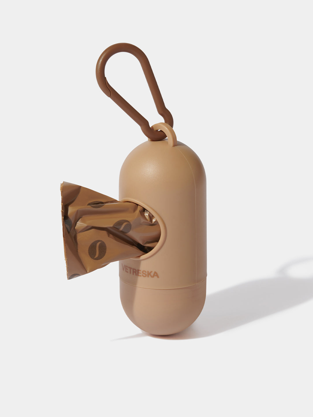 Coffee Pet Poop Bags & Dispenser Set