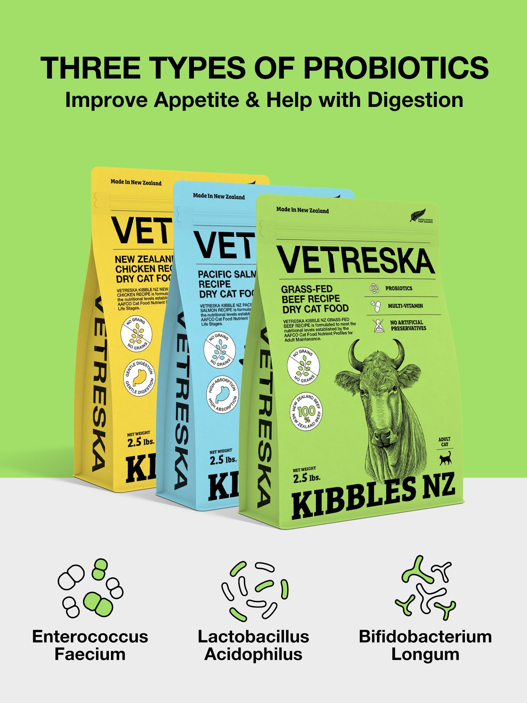 Kibbles NZ – Grass-Fed Beef Recipe (Adult Cat)