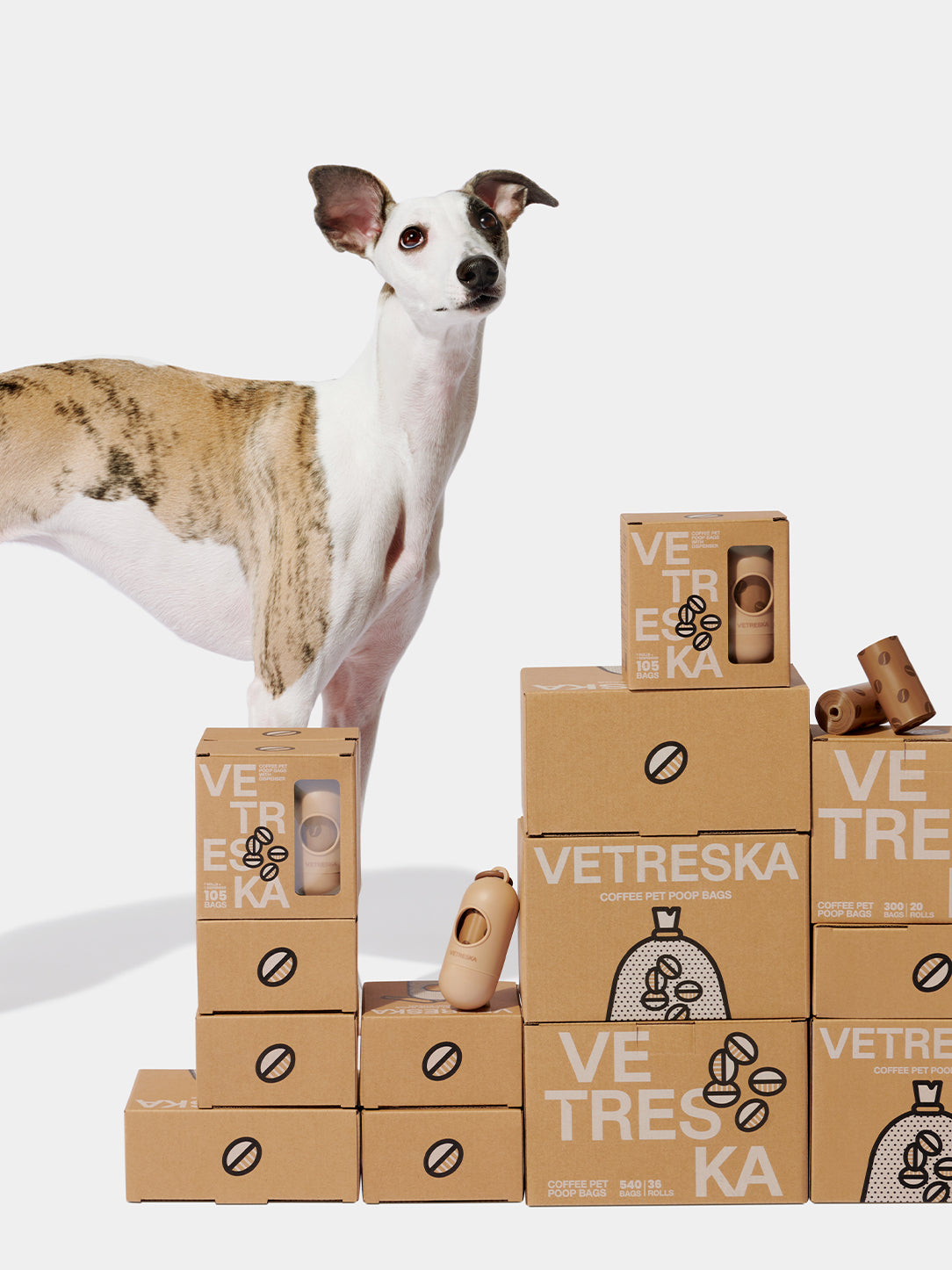 Coffee Pet Poop Bags (20 Rolls Refill Pack)