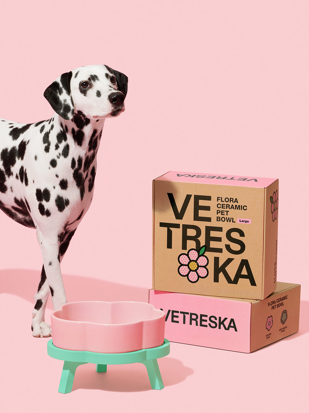 Flora Ceramic Pet Bowl