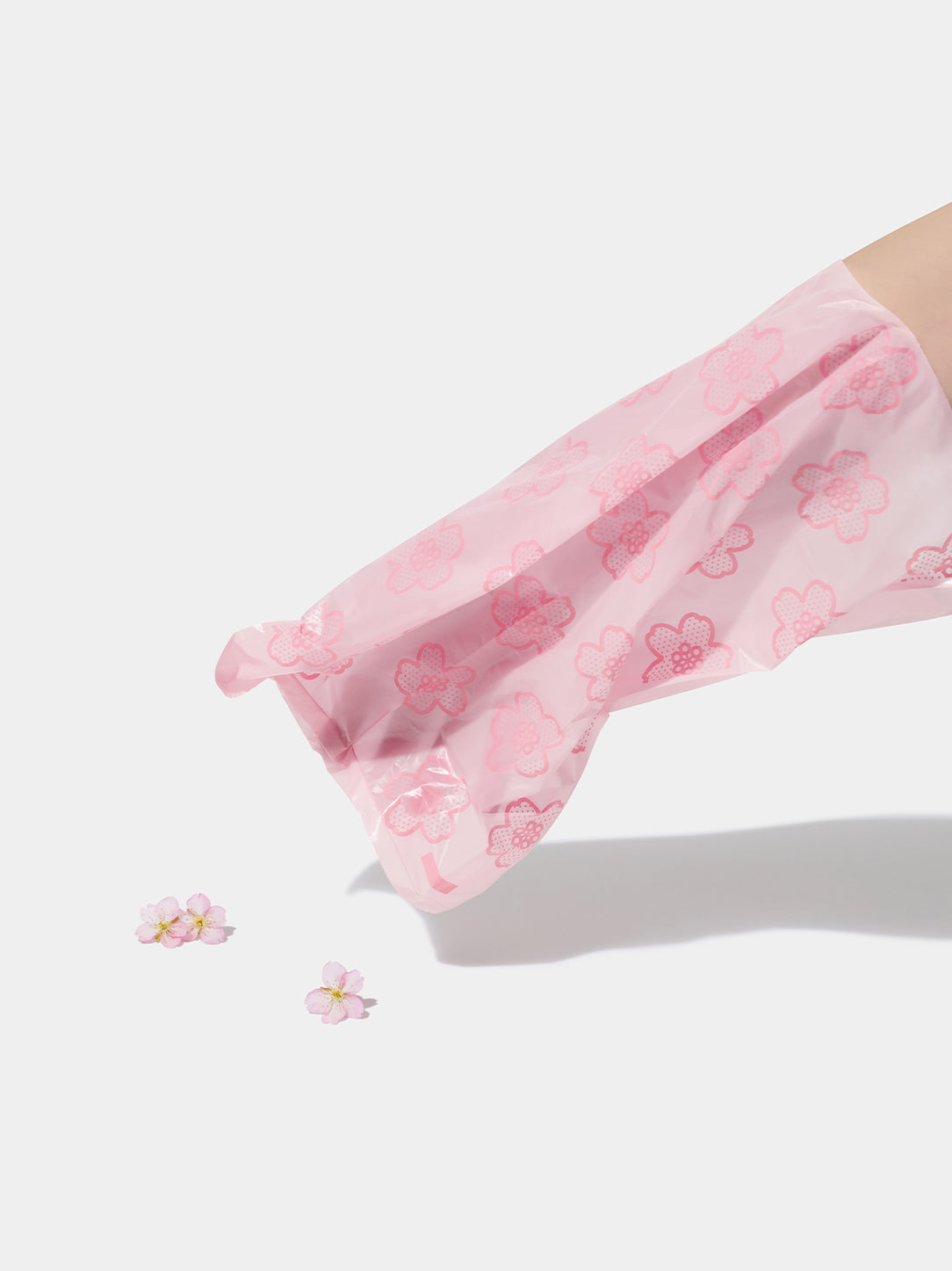 Cherry Blossom Pet Poop Bags with Dispenser Set (1 Dispenser + 7 Rolls )