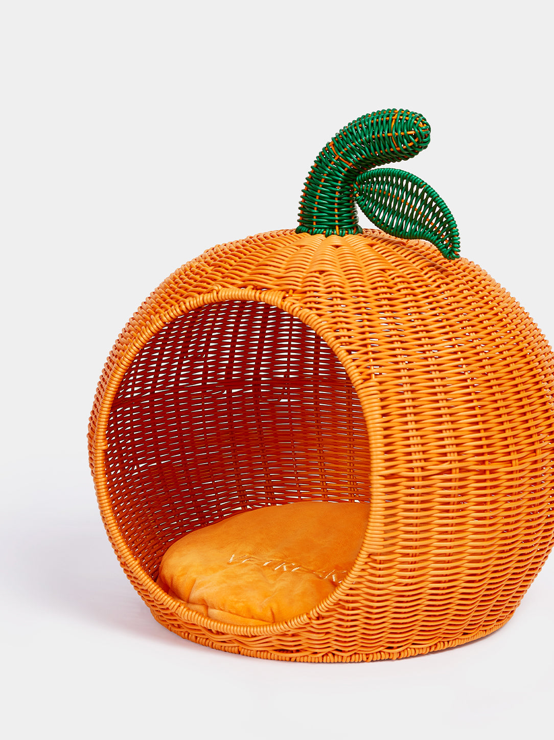Vetreska-Tangerine Rattan Pet Bed