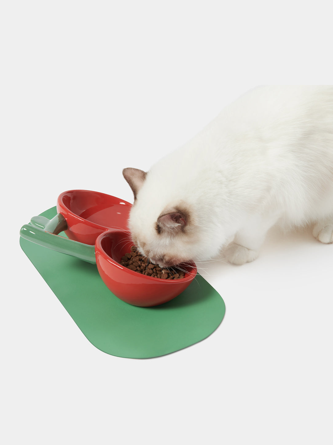 Cherry Ceramic Pet Bowl
