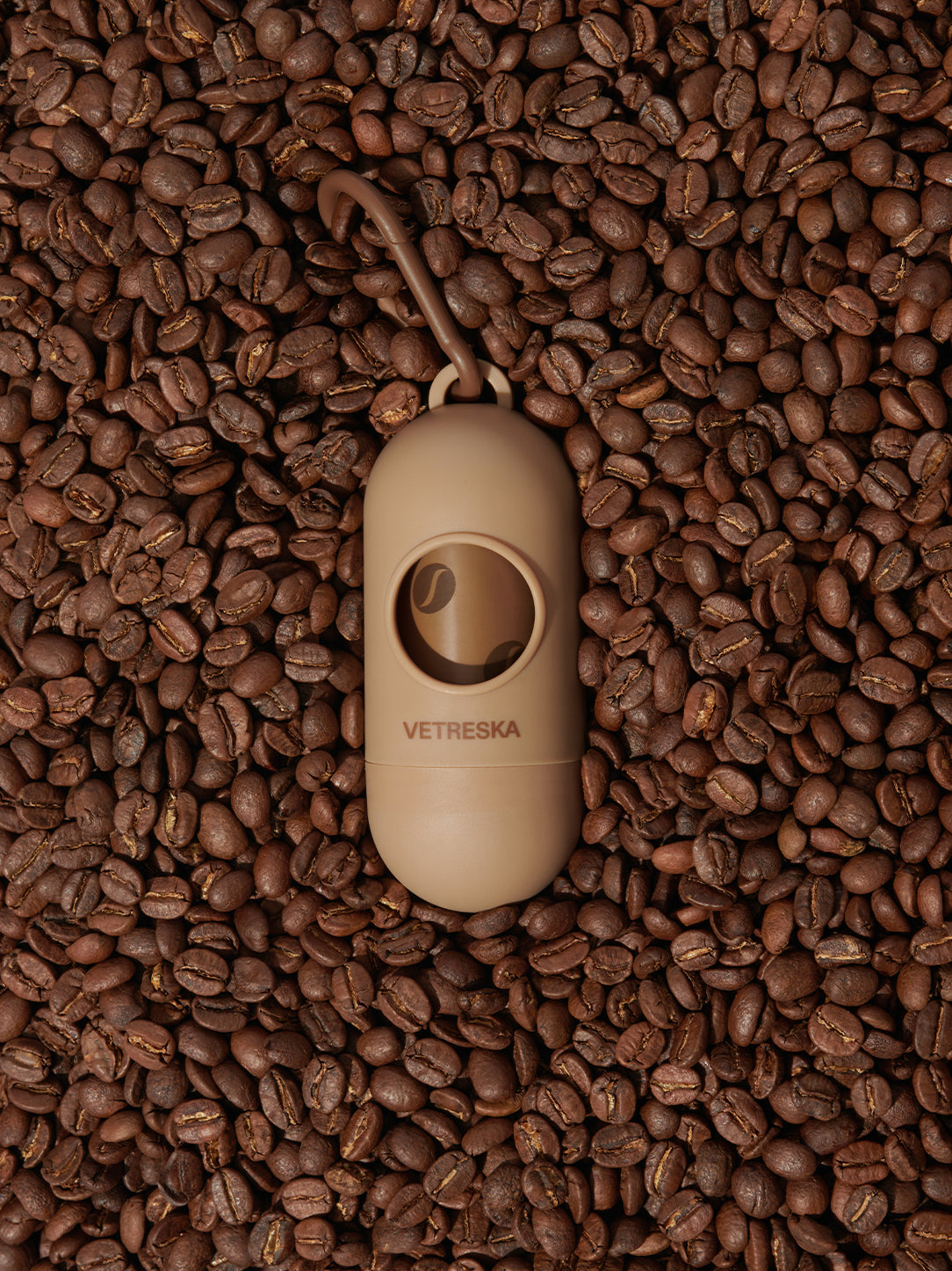 Coffee Pet Poop Bags & Dispenser Set