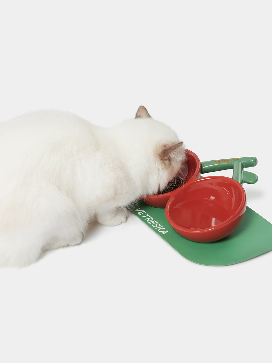 Cherry Ceramic Pet Bowl