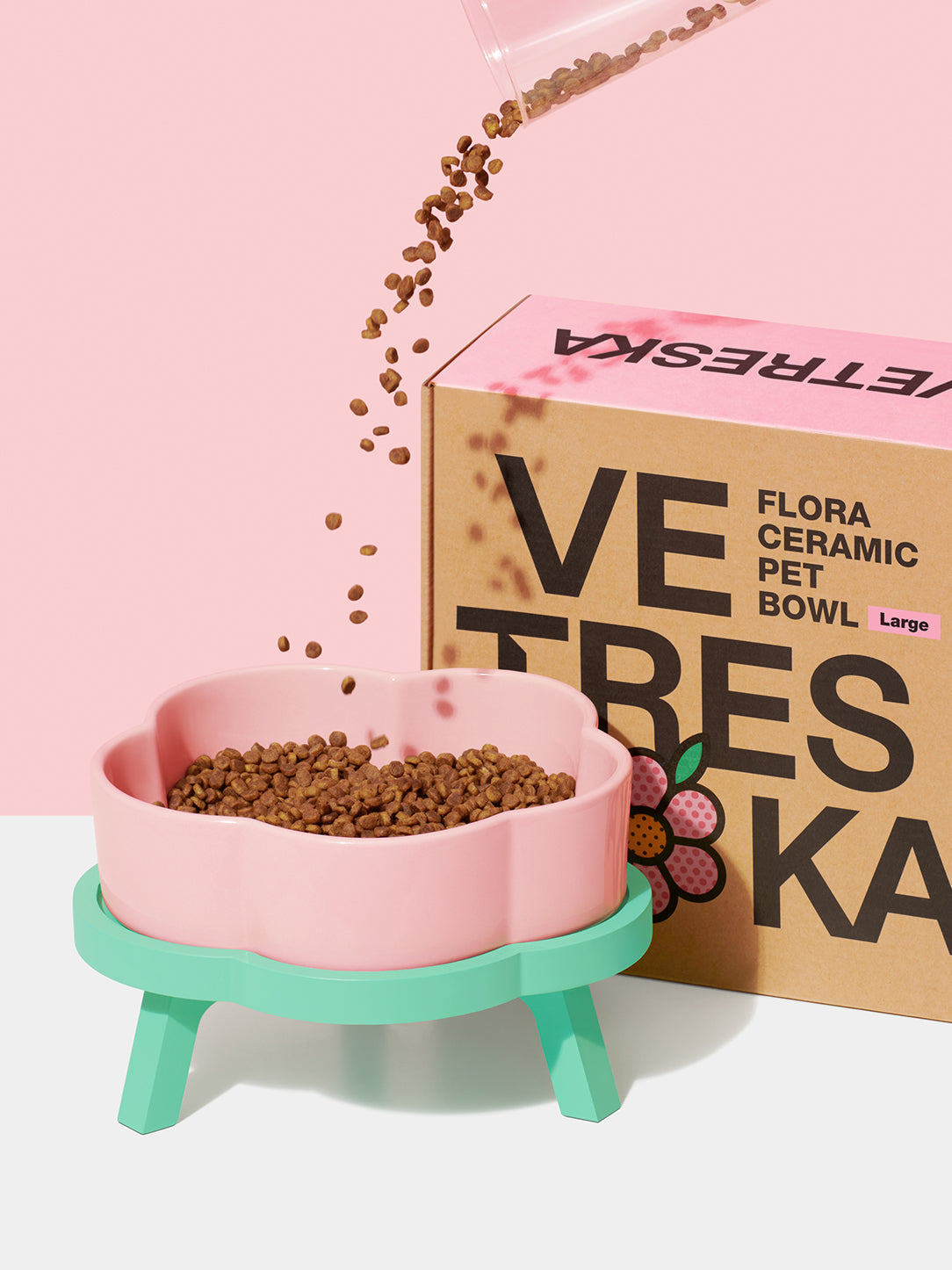 Flora Ceramic Pet Bowl