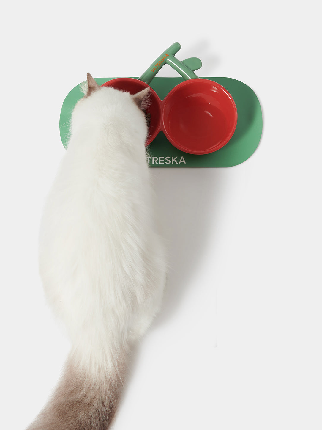 Cherry Ceramic Pet Bowl
